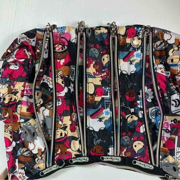 ProSports Purse Bag Colorful Illustrated (TokiDoki inspired) Zippers Adjustable - Picture 10 of 14